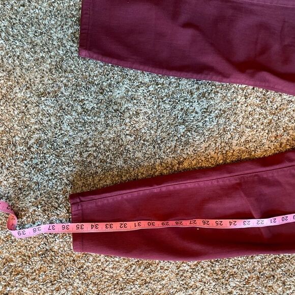 NWOT Lila Ryan Red Bootleg Business Casual Jean Size 29/ US 8 - Picture 10 of 12